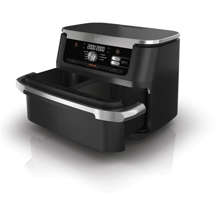 NINJA | Double Air Fryer | AF500EU Foodi FlexDrawer | Power 2470 W | Capacity 10.4 L | Black
