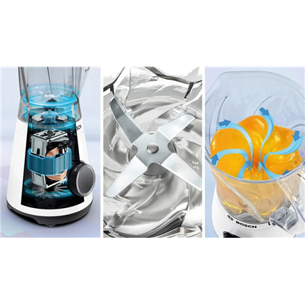 Bosch Blender | MMB6141W VitaPower Series 4 | Tabletop | 1200 W | Jar material Tritan | Jar capacity