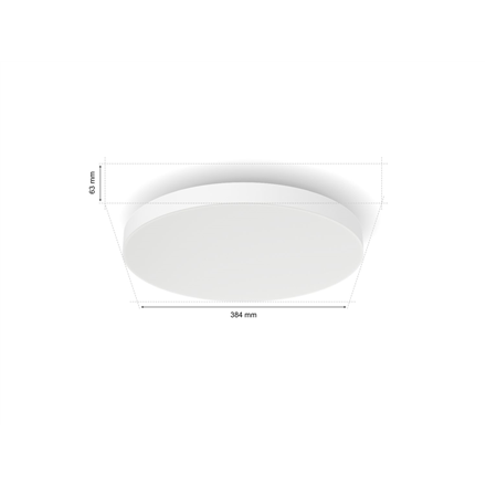 Philips Hue Datura Ceiling Light Small 38.4cm | 48 W