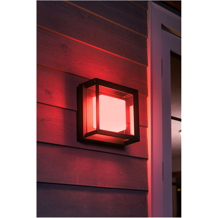 Philips Hue WCA Econic Outdoor Square Wall Lantern | 15 W | 2000-6500 Hue White Colour Ambiance