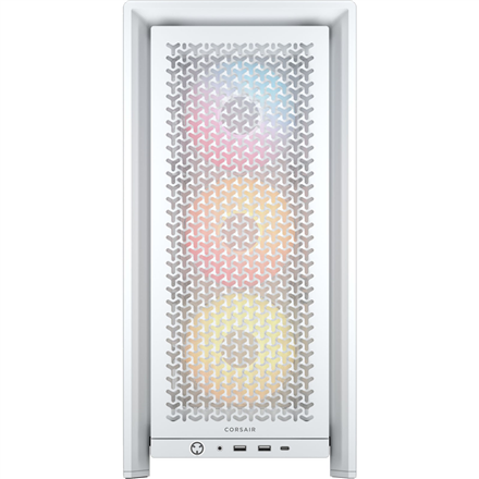 Corsair PC Case | Frame 4000D RS ARGB Modular | White | Mid-Tower | Power supply included No