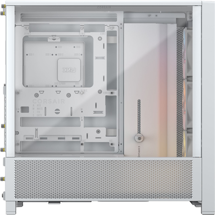 Corsair PC Case | Frame 4000D RS ARGB Modular | White | Mid-Tower | Power supply included No