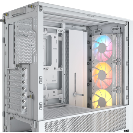 Corsair PC Case | Frame 4000D RS ARGB Modular | White | Mid-Tower | Power supply included No