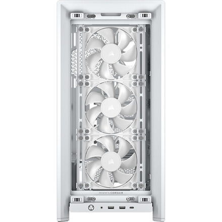 Corsair PC Case | Frame 4000D RS Modular | White | Mid-Tower | Power supply included No