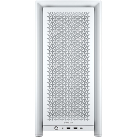 Corsair PC Case | Frame 4000D RS Modular | White | Mid-Tower | Power supply included No