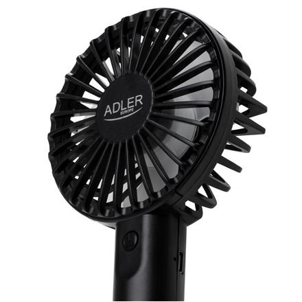 Adler Mini USB Fan | AD 7338 | Desk fan | Black | Diameter 7 cm | Number of speeds 3
