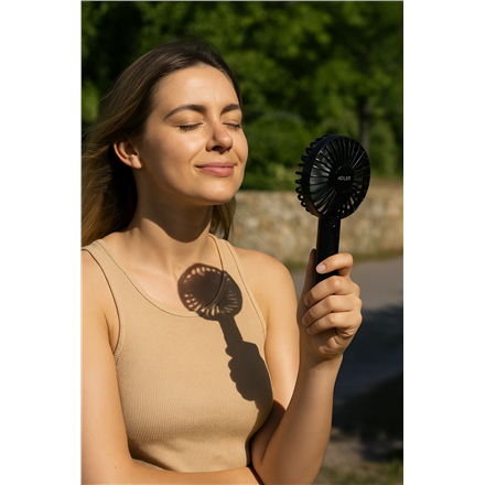Adler Mini USB Fan | AD 7338 | Desk fan | Black | Diameter 7 cm | Number of speeds 3