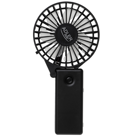 Adler Foldable mini fan | AD 7336 | Desk fan | Black | Diameter 6.5 cm | Number of speeds 1