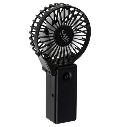 Adler Foldable mini fan | AD 7336 | Desk fan | Black | Diameter 6.5 cm | Number of speeds 1