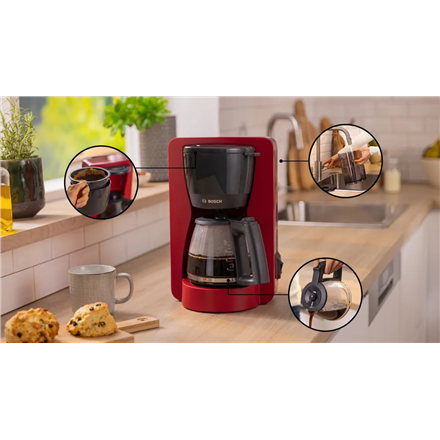 Bosch Coffee Maker | TKA2M114 MyMoment | Drip | 1200 W | Red