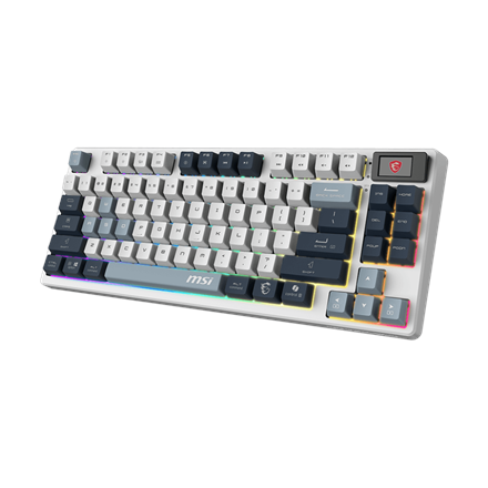 MSI FORGE GK600 TKL WIRELESS SKY | Gaming Keyboard | Wireless | US | Bluetooth | 2.4 GHz