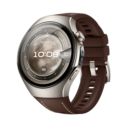 Huawei Watch 5 (46mm) | Smart watch | AMOLED | 1.5 inches | Waterproof | Brown