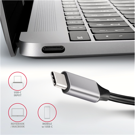 AXAGON SuperSpeed USB-C Combo 6in1 Hub | HMC-6H4A