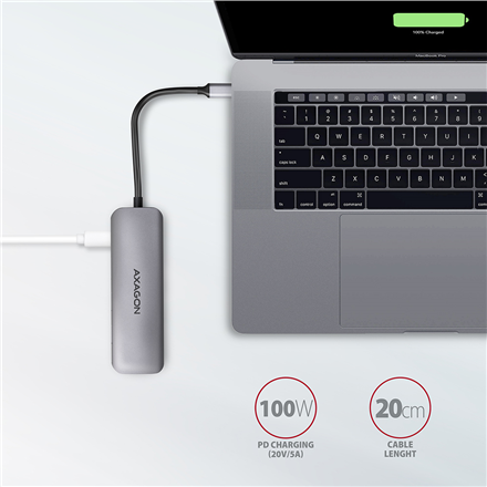 AXAGON SuperSpeed USB-C COMBO 5in1 Hub | HMC-5