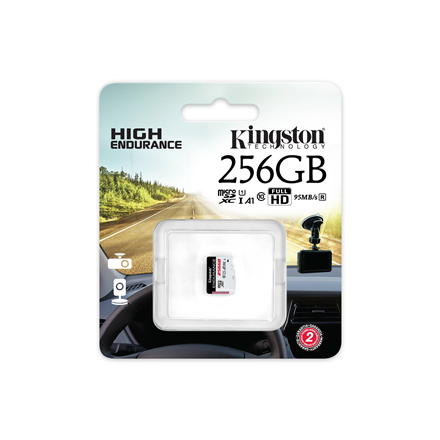 Kingston Endurance 95R | 256 GB | microSDXC | Flash memory class Class 10