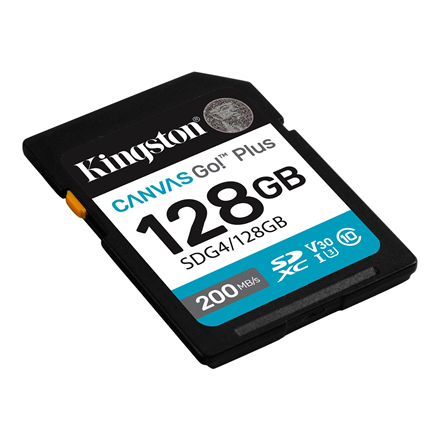 Kingston | Canvas Go! Plus | 128 GB | SD | Flash memory class Class 10