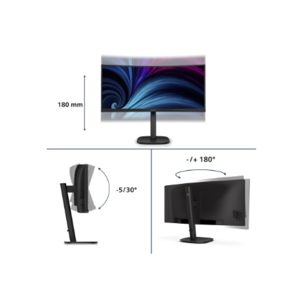 Philips | 34B2U3600C/00 | 34 " | VA | 21:9 | 60 Hz | 4 ms | 3440 x 1440 pixels | 300 cd/m² | HDMI po