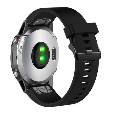Fixed | Silicone Strap for Garmin QuickFit 20mm | Black