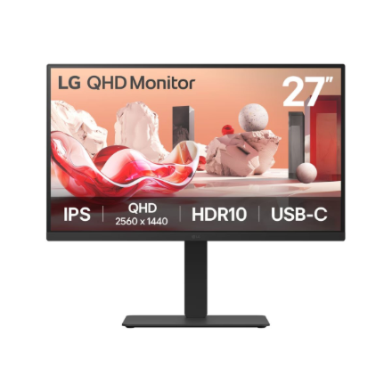 LG | 27BA75QB-B | 27 " | IPS | 16:9 | 100 Hz | 5 ms | 2560 x 1440 pixels | 280 cd/m² | HDMI ports qu