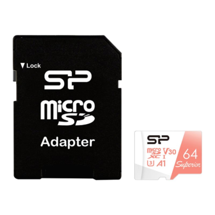 Silicon Power Superior | 64 GB | microSDXC | Flash memory class 10