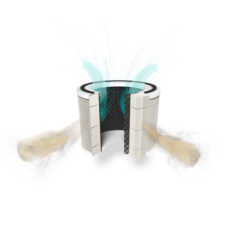 Duux Smart Air Purifier | Bright 2 | 22 W | Suitable for rooms up to 42 m² | White