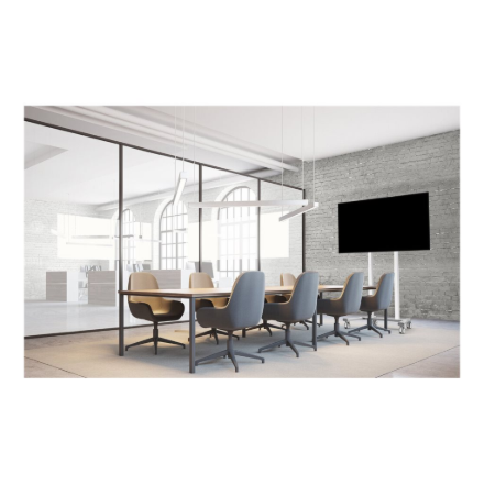 Neomounts Floor stand | FL55-875WH1 TV trolley | Adjustable Height | 55-100 " | Maximum weight (capa