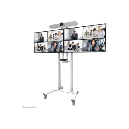 Neomounts Floor stand | ADM-875WH2 Dual screen adapter | Adjustable Height | 42-65 " | Maximum weigh