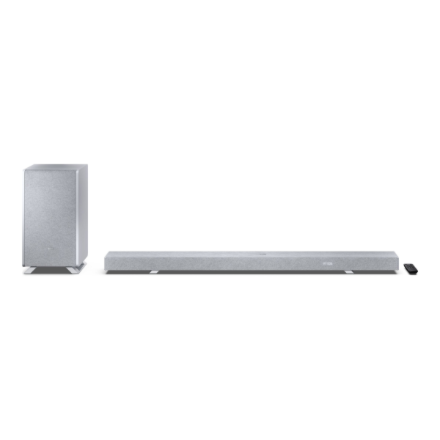 Sharp | 5.1.2 Dolby Atmos/DTS:X Soundbar with Wireless Subwoofer | HT-SBW55121(SL) | Bluetooth