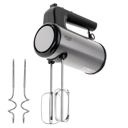 Adler Hand mixer | AD 4232 | Hand Mixer | 900 W | Number of speeds 5 | Turbo mode | Black/Stainless 