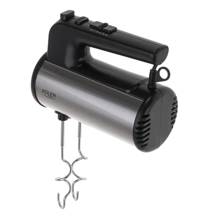 Adler Hand mixer | AD 4232 | Hand Mixer | 900 W | Number of speeds 5 | Turbo mode | Black/Stainless 