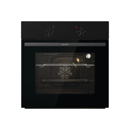 Gorenje Oven | BO6615E01B | 60 L | Electric | EnamelClean | Push pull buttons | Height 59.5 cm | Wid