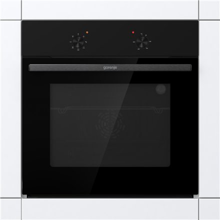 Gorenje Oven | BO6615E01B | 60 L | Electric | EnamelClean | Push pull buttons | Height 59.5 cm | Wid