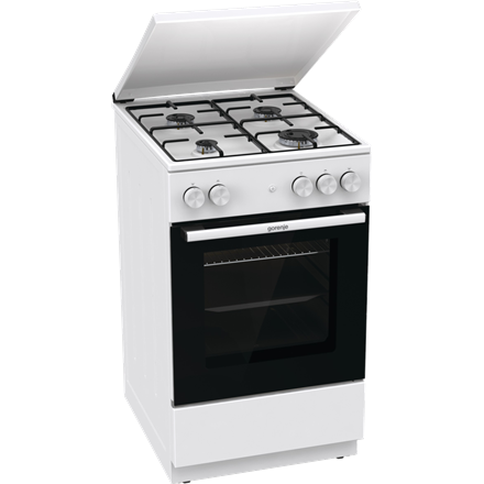 Gorenje Cooker | GG5A14WJ | Hob type Gas | Oven type Gas | White | Width 50 cm | Depth 59.4 cm | 70 