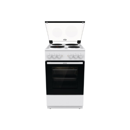 Gorenje Cooker | GE5A21WH | Hob type Electric | Oven type Electric | White | Width 50 cm | Grilling 