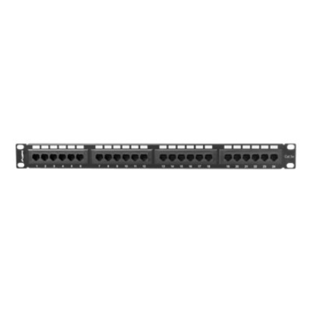Lanberg | Patch Panel 24 port 1U 19" CAT.5E UTP | PPU5-1024-B | Black