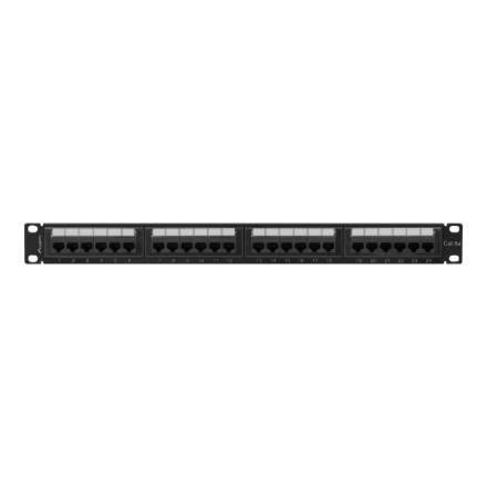 Lanberg | Patch Panel 24 port 1U 19" CAT.6A UTP | PPUA-1024-B | Black