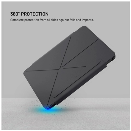 Fixed | Trinity Case | 10.9-11 " | Cover | Apple iPad 10.9" (2022)/iPad 11" (2025) | Black