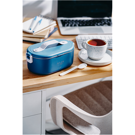 Adler | Electric lunch box with thermal bag | AD 4522 | 0.8 L | Plastic/Stainless steel | Blue | Lid