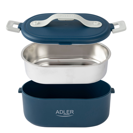 Adler | Electric lunch box with thermal bag | AD 4522 | 0.8 L | Plastic/Stainless steel | Blue | Lid