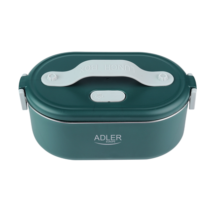 Adler | Electric lunch box with thermal bag | AD 4522 | 0.8 L | Plastic/Stainless steel | Green | Li
