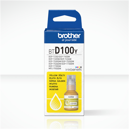 Brother BTD100Y | Ink Bottle | Yellow