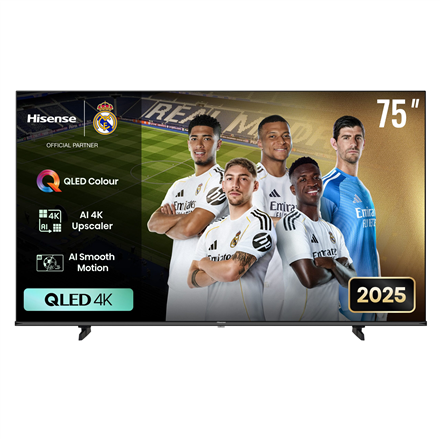 Hisense QLED TV | 75E7Q | 75 | Smart TV | VIDAA | 4K UHD | Black