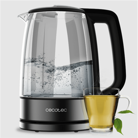Cecotec Kettle | ThermoSense 340 Clear | Electric | 2200 W | 1.7 L | Glass | 360° rotational base | 