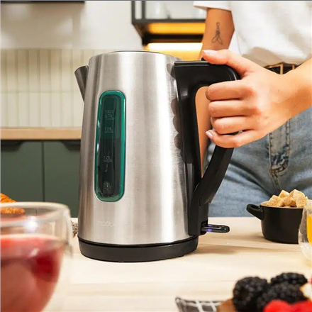 Cecotec Kettle | Thermosense 210 Steel | Electric | 2200 W | 1.7 L | Stainless steel | 360° rotation
