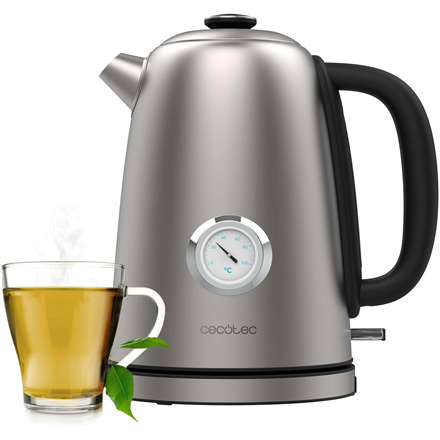 Cecotec Kettle | Thermosense 620 Vintage | Electric | 2200 W | 1.7 L | Stainless steel | 360° rotati