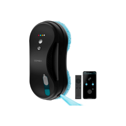 Cecotec Window Cleaning Robot | Conga Windroid 890 SprayWater Smart Connected T | Corded | Black