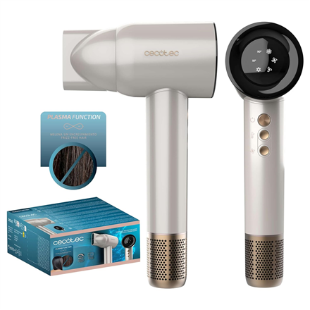 Cecotec Hair Dryer | IoniCare RockStar Nano IonTech Champagne | 1600 W | Number of temperature setti