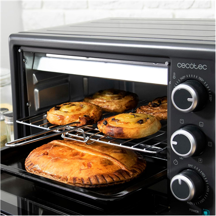 Cecotec Mini Oven | Bake&Toast 2600 Black 4Pizza | 26 L | 1500 W | Black