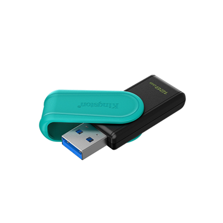 Kingston USB Flash Drive | DataTraveler Exodia S | 128 GB | USB 3.2 Gen 1 | Black/Turquoise