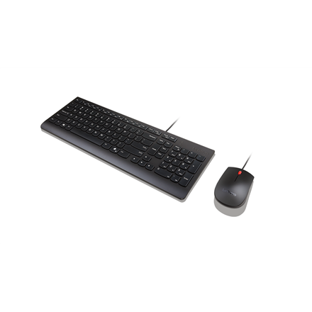Lenovo Essential Wired Combo Keyboard and Mouse | Keyboard and Mouse Set | Wired | Mouse included | 